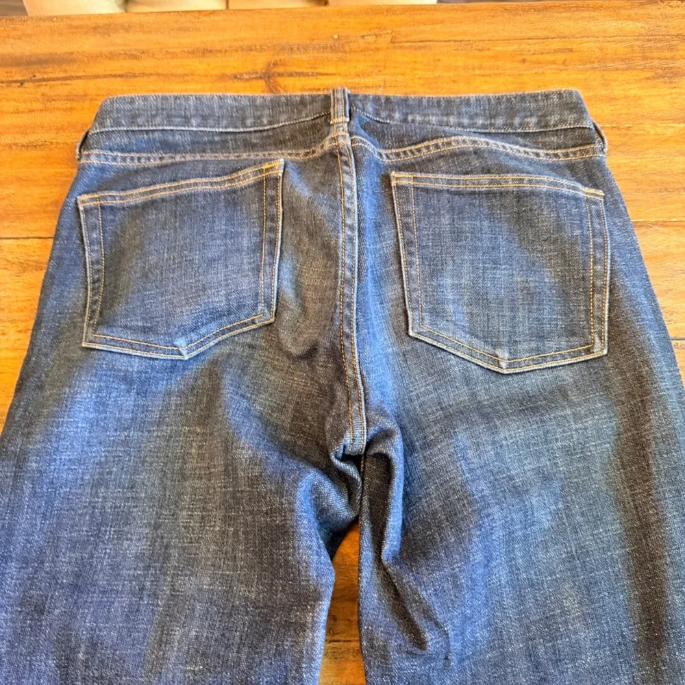 J.Crew Matchstick Straight Leg Jeans Dark Wash Blue Denim Size 29R 80280 FA12